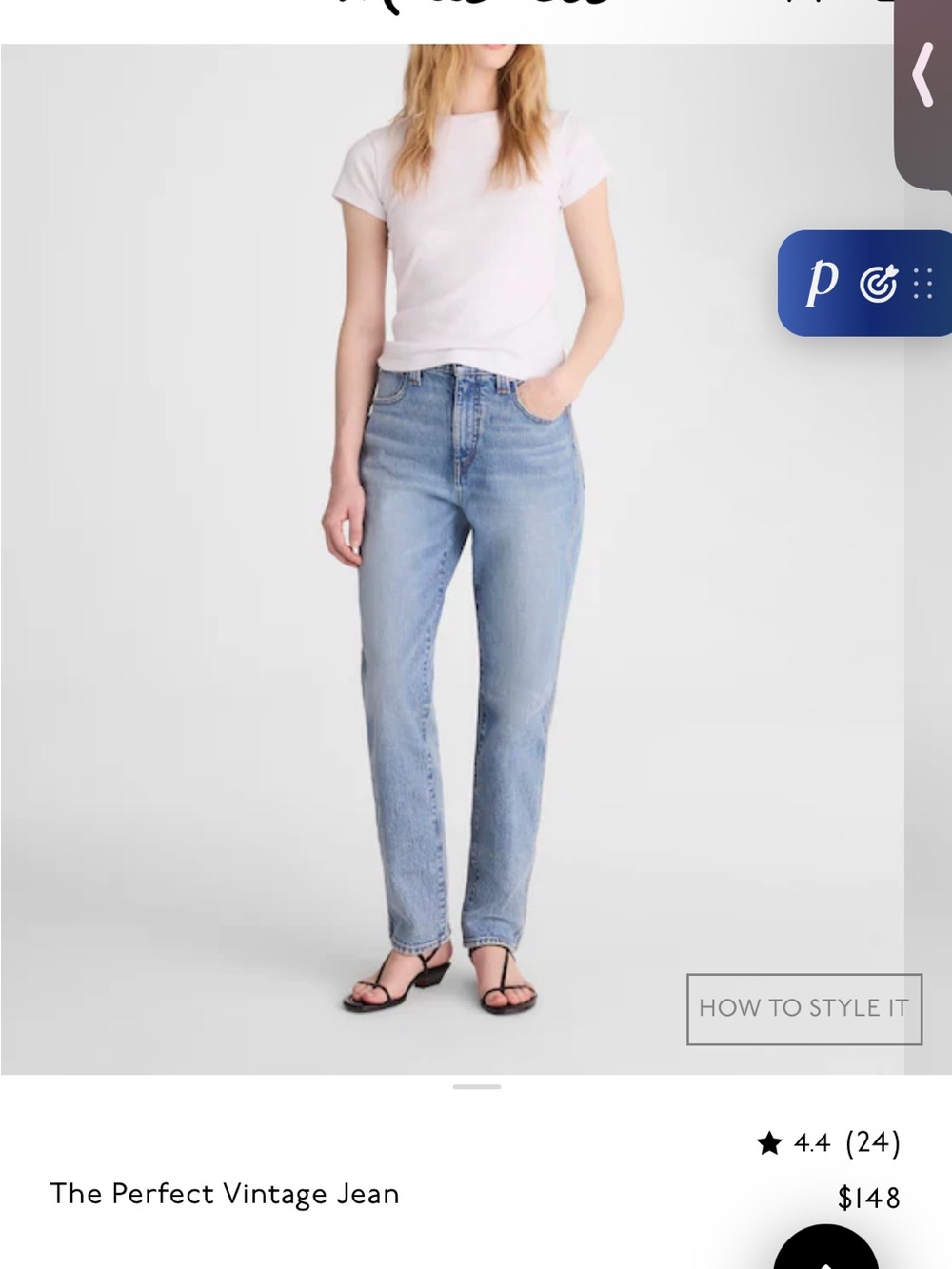 Madewell Light Blue Straight-Leg Jeans